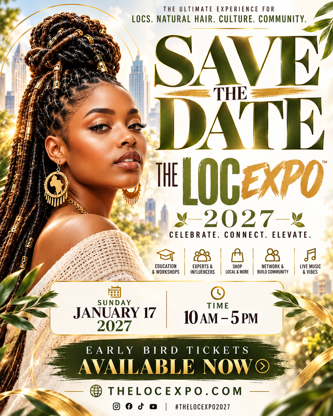 The Loc Expo 2027 — official Save the Date graphic for the January 17, 2027 event